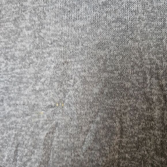 Danskin Sweater Gray Knit Crewneck Zippers Lightweight Casual Comfy Athleisure - Picture 10 of 11